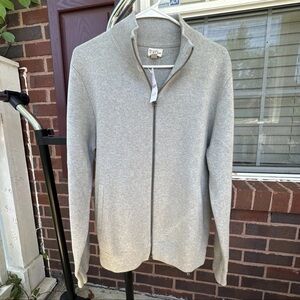 NWT J Crew Cotton milano-stitch coach's sweater-jacket